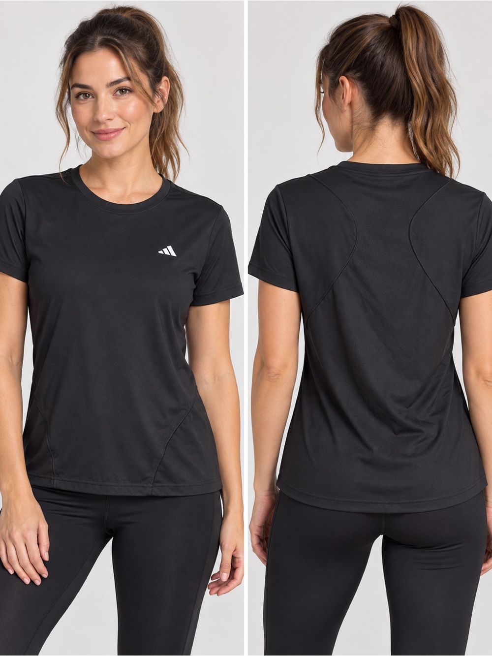 Adidas Women's Black Performance Tee
